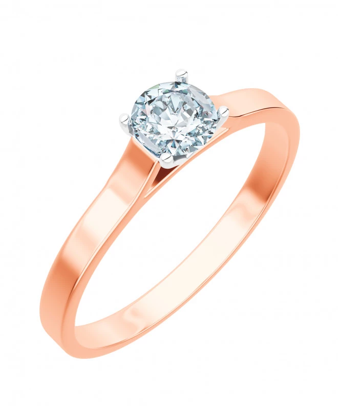 Prsteň Bonore - Ružové Zlato 585 - Diamant 1 ct 102700