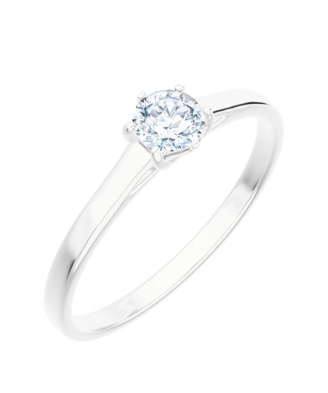 Prsteň Bonore - Biele Zlato 585 - Diamant 0,4 ct 105787
