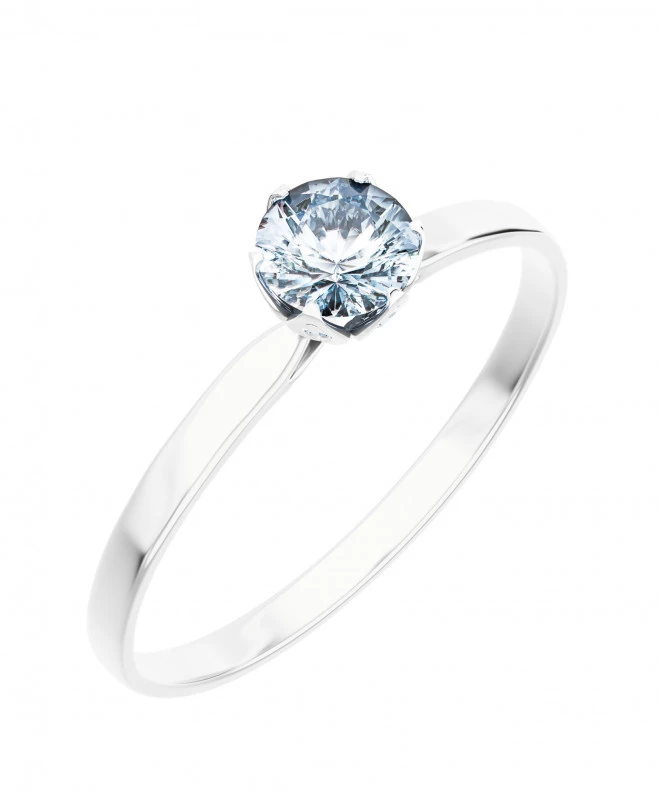Prsteň Bonore - Biele Zlato 585 - Diamant 1 ct 118293