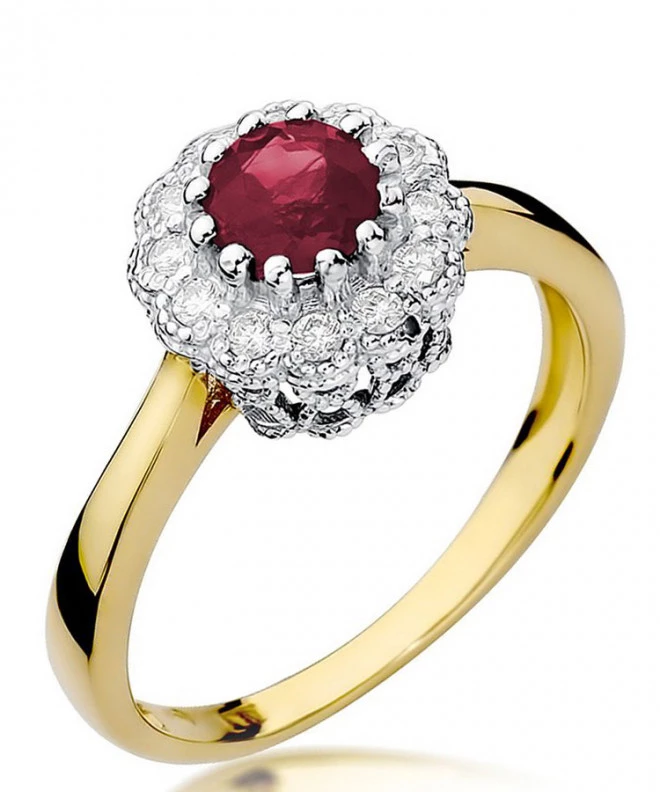 Prsteň Bonore - Zlato 585 - Rubín 0,6 ct 95445