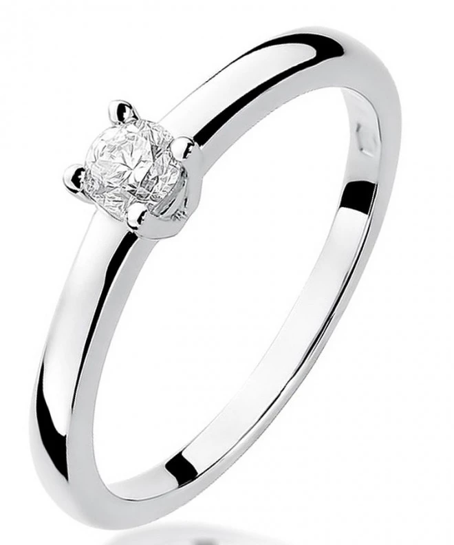 Prsteň Bonore - Biele Zlato 585 - Diamant 0,2 ct 113038