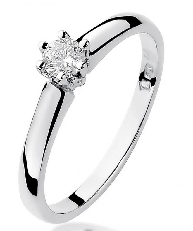 Prsteň Bonore - Biele Zlato 585 - Diamant 0,2 ct 113041