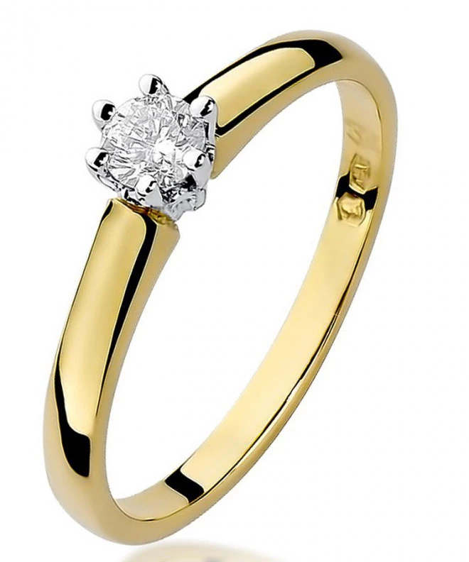 Prsteň Bonore - Zlato 585 - Diamant 0,2 ct 87198