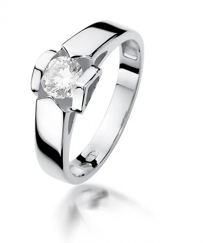 Prsteň Bonore - Biele Zlato 585 - Diamant 0,5 ct 116235
