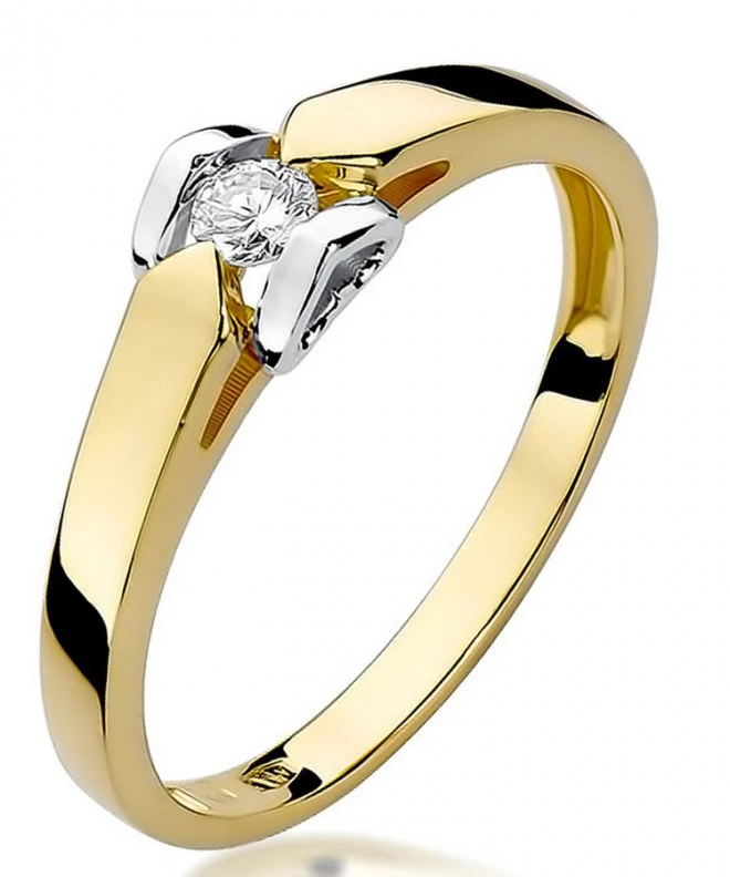 Prsteň Bonore - Zlato 585 - Diamant 0,09 ct 84125