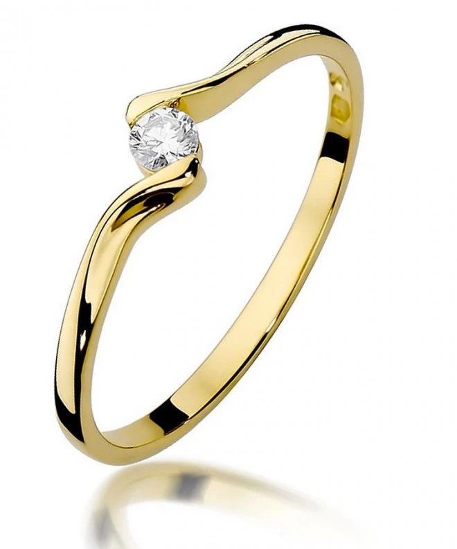 Prsteň Bonore - Zlato 585 - Diamant 0,09 ct 84128