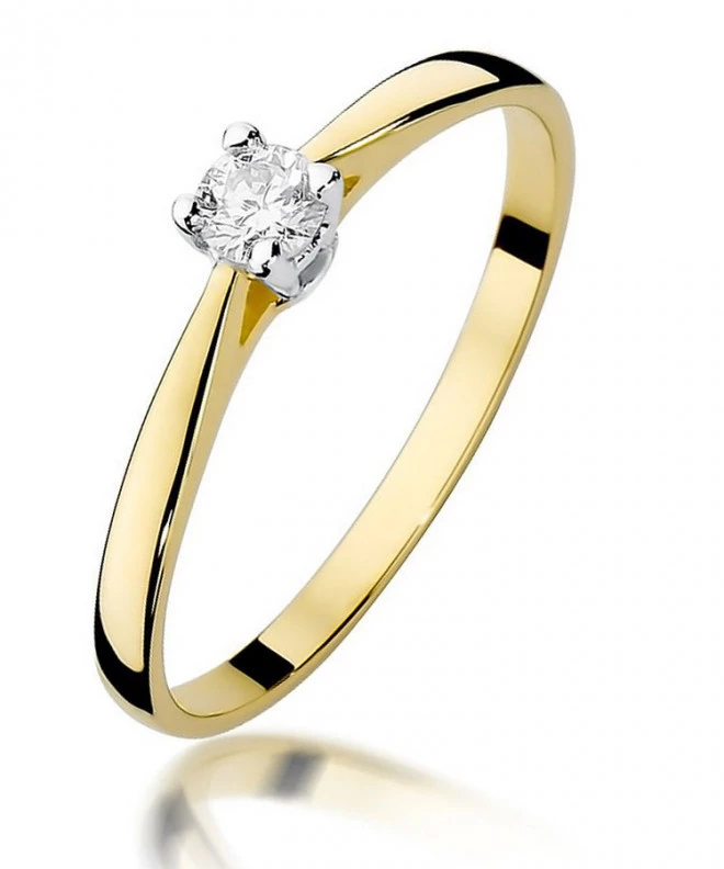 Prsteň Bonore - Zlato 585 - Diamant 0,15 ct 85174