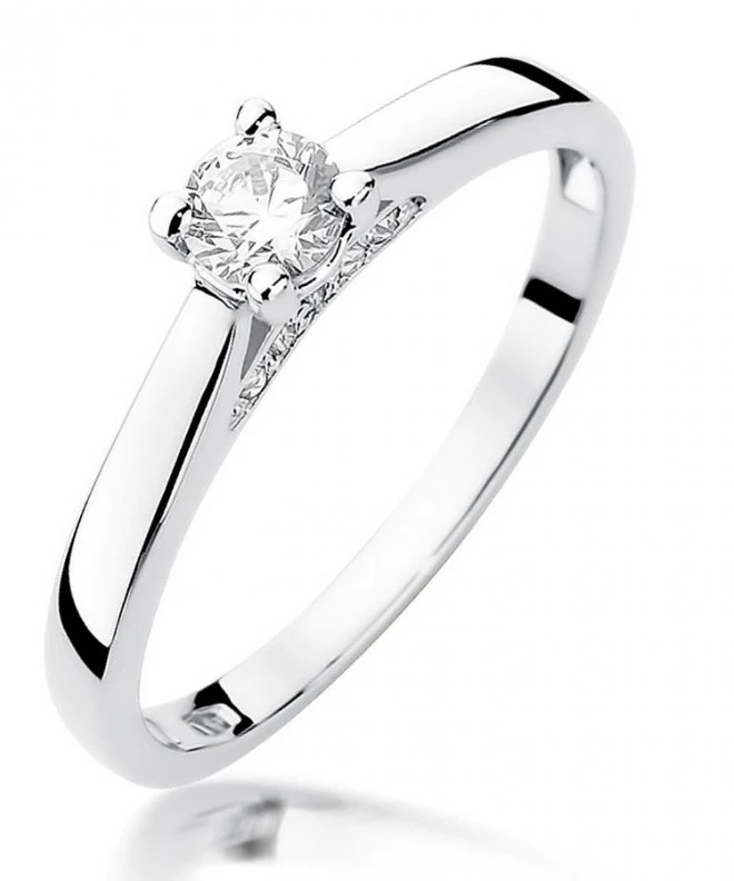 Prsteň Bonore - Biele Zlato 585 - Diamant 0,25 ct 115114