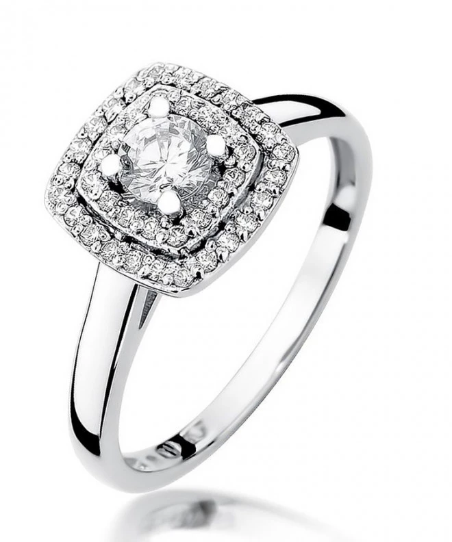 Prsteň Bonore - Biele Zlato 585 - Diamant 0,3 ct 116237
