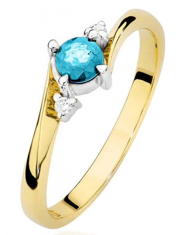 Prsteň Bonore - Zlato 585 - Topaz 0,25 ct 101701