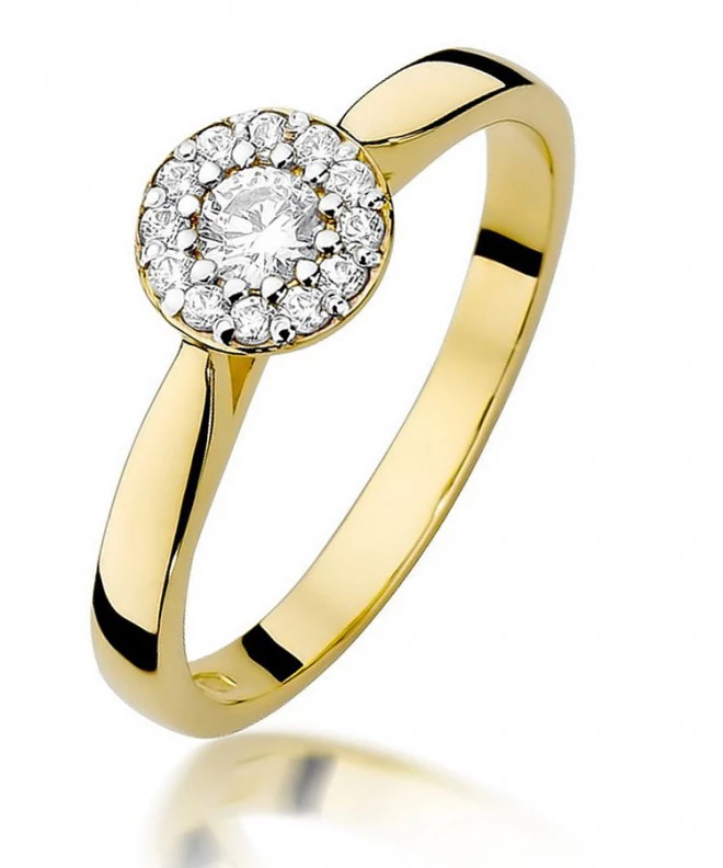 Prsteň Bonore - Zlato 585 - Diamant 0,12 ct 88229