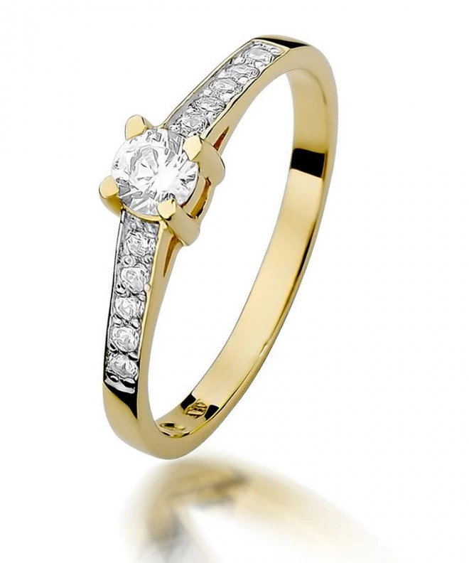 Prsteň Bonore - Zlato 585 - Diamant 0,3 ct 90303