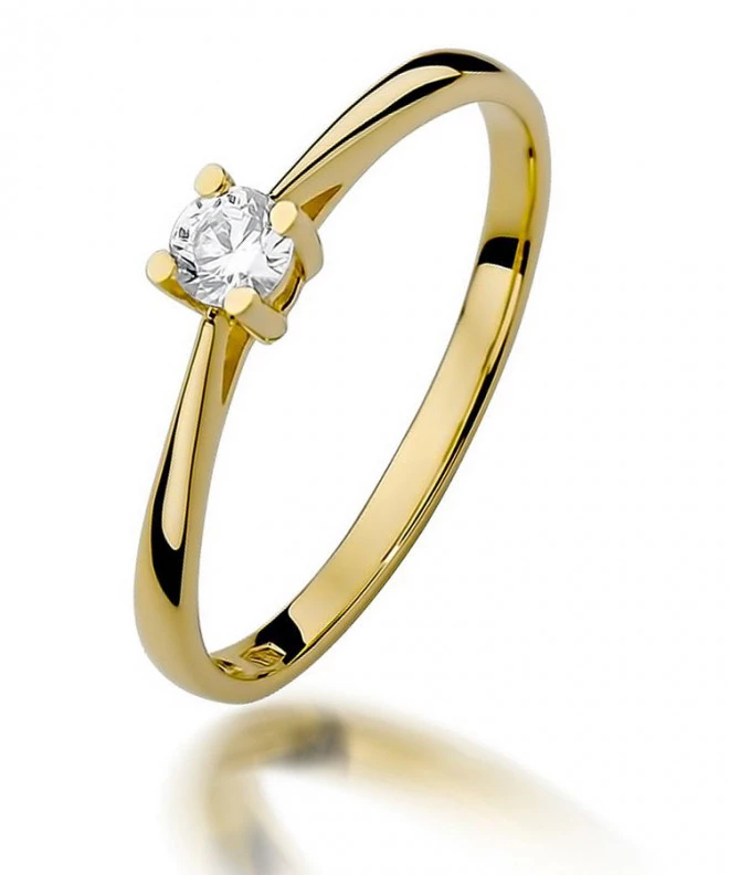 Prsteň Bonore - Zlato 585 - Diamant 0,15 ct 86169