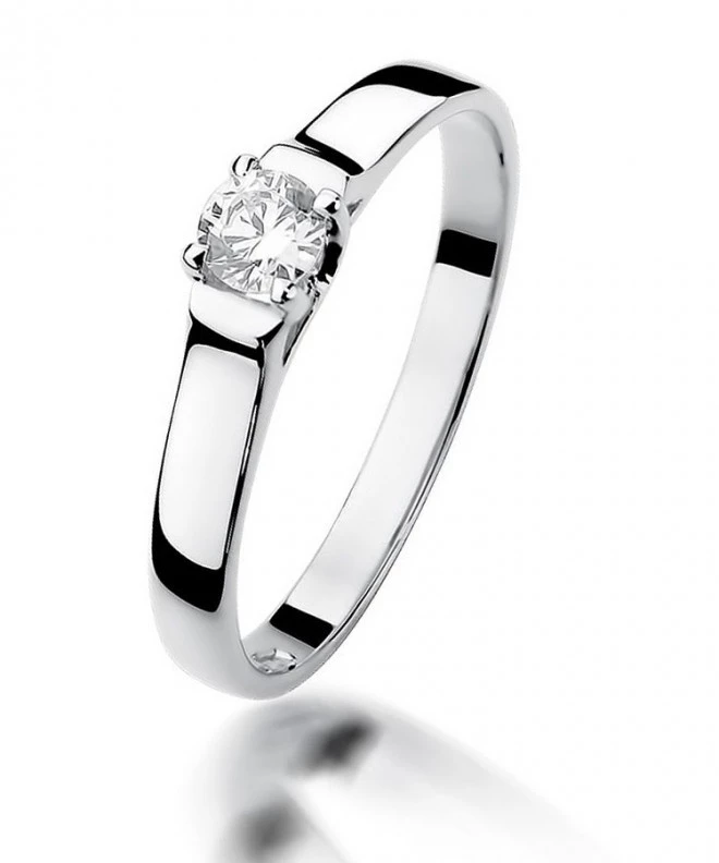 Prsteň Bonore - Biele Zlato 585 - Diamant 0,18 ct 113044