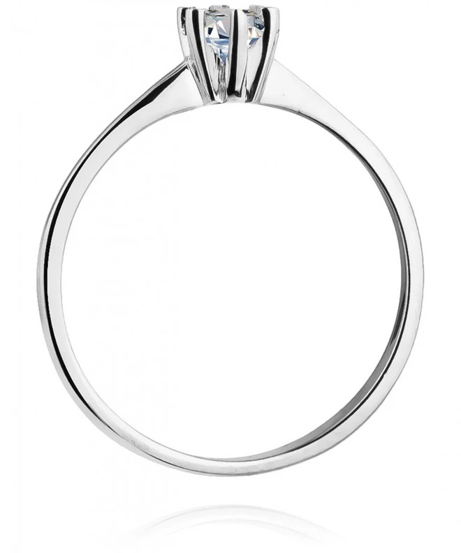 Prsteň Bonore - Biele Zlato 585 - Diamant 0,23 ct 114090