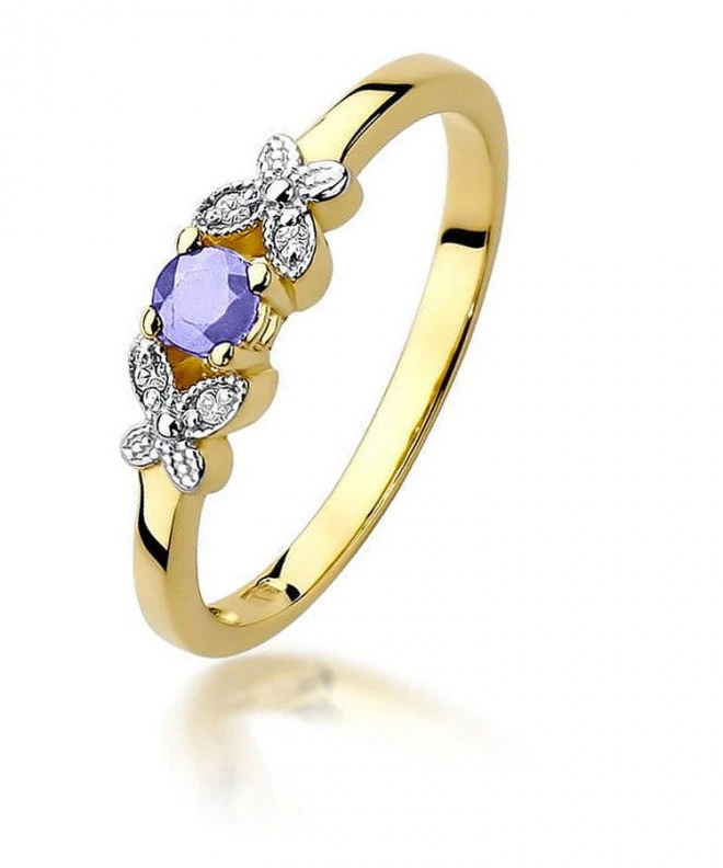Prsteň Bonore - Zlato 585 - Tanzanit 0,15 ct 100647