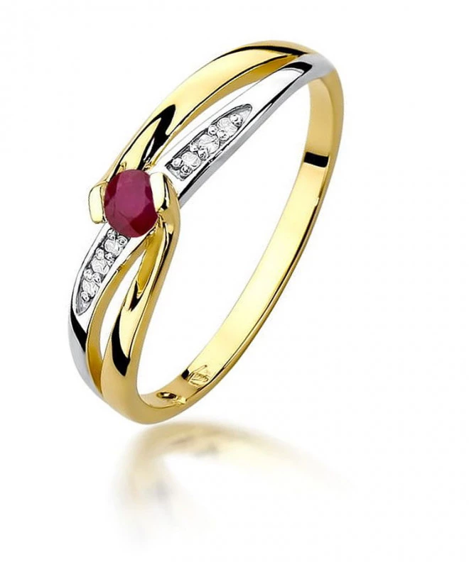 Prsteň Bonore - Zlato 585 - Rubín 0,15 ct 96448