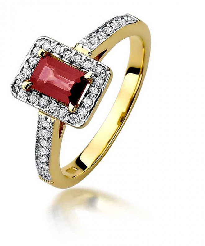 Prsteň Bonore - Zlato 585 - Rubín 0,8 ct 96449
