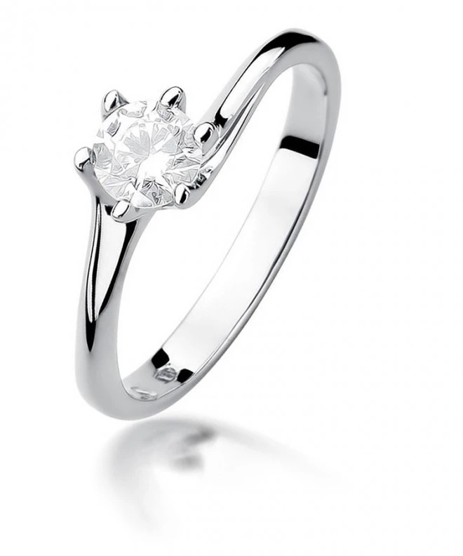 Prsteň Bonore - Biele Zlato 585 - Diamant 0,5 ct 116243