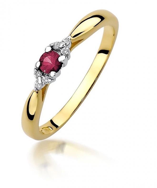 Prsteň Bonore - Zlato 585 - Rubín 0,15 ct 96450
