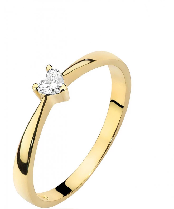 Prsteň Bonore - Zlato 585 - Diamant 0,1 ct 84145