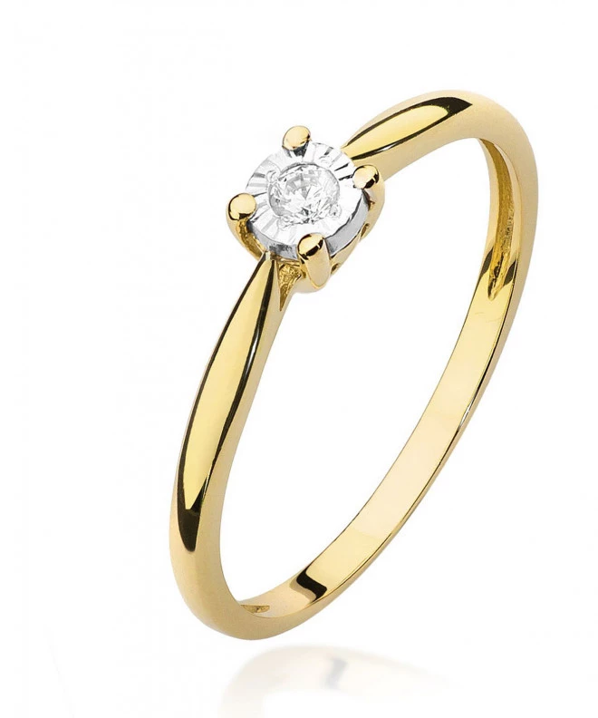 Prsteň Bonore - Zlato 585 - Diamant 0,08 ct 84147