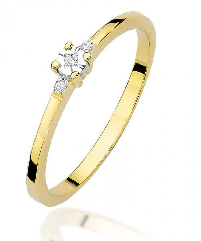 Prsteň Bonore - Zlato 585 - Diamant 0,0086 ct 82058