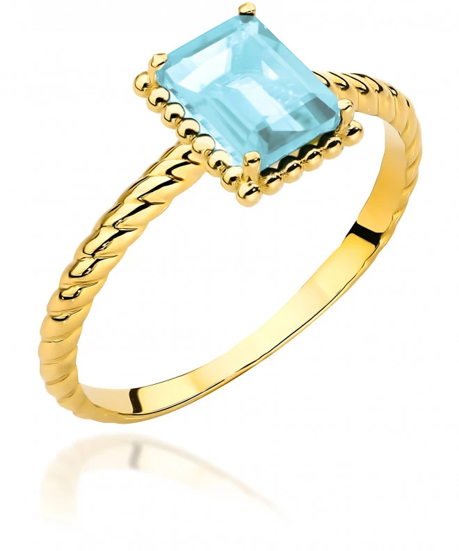 Prsteň Bonore - Zlato 585 - Topaz 145420