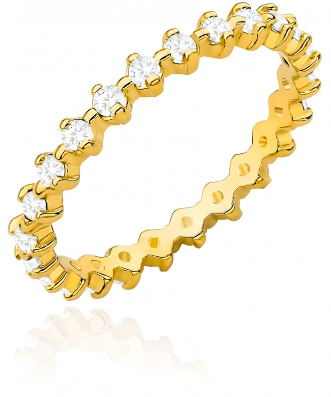 Prsteň Bonore - Zlato 585 - Zirkón 139059