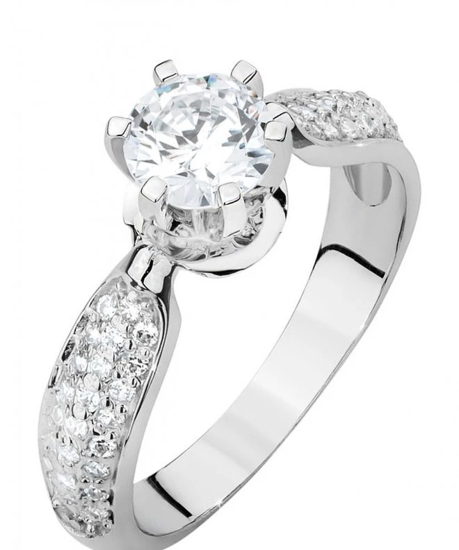 Prsteň Bonore - Biele Zlato 585 - Diamant 0,7 ct 118287