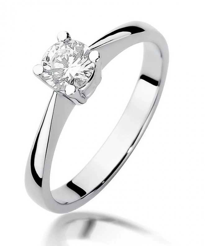 Prsteň Bonore - Biele Zlato 585 - Diamant 0,5 ct 116242