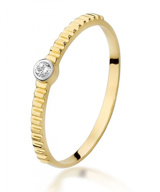 Prsteň Bonore - Zlato 585 - Diamant 0,04 ct 82063