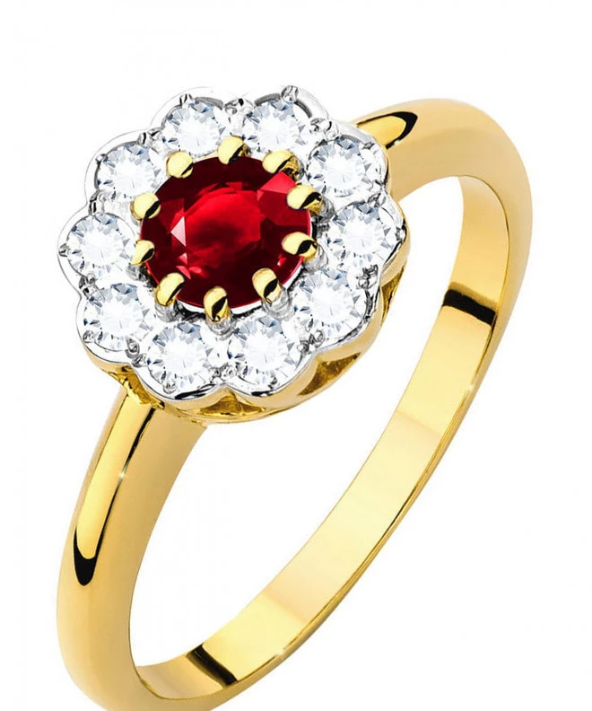 Prsteň Bonore - Zlato 585 - Rubín 0,6 ct 96454