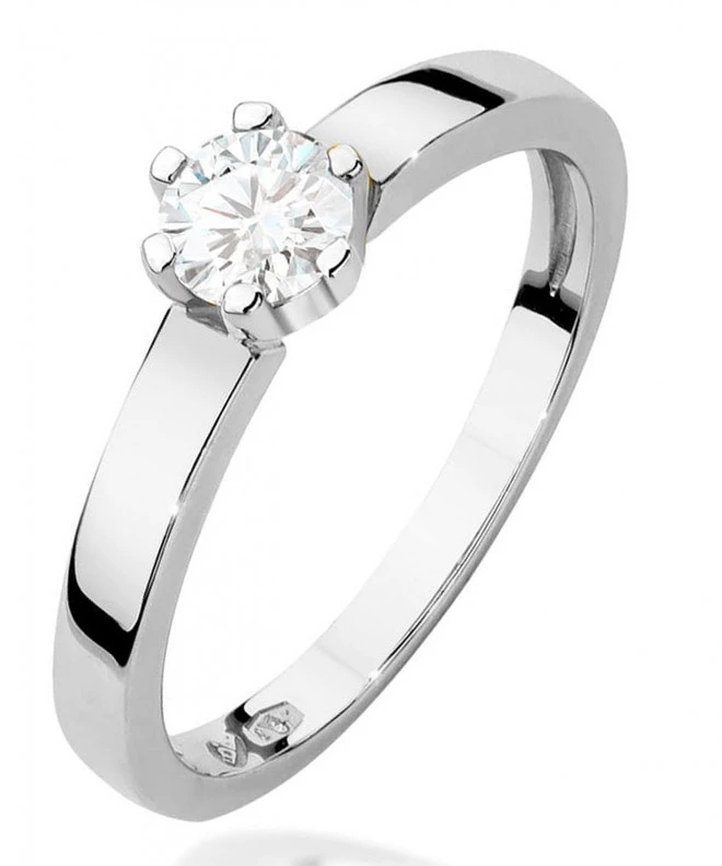 Prsteň Bonore - Biele Zlato 585 - Diamant 0,25 ct 106806