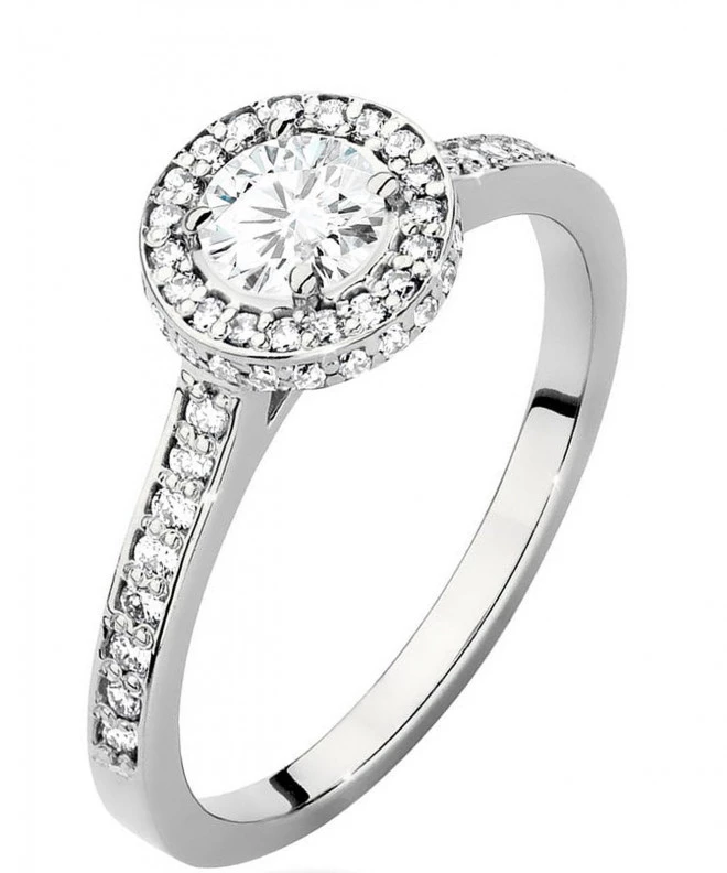 Prsteň Bonore - Biele Zlato 585 - Diamant 0,5 ct 117264