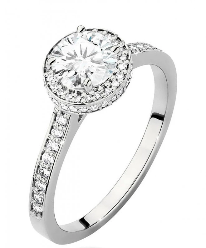 Prsteň Bonore - Biele Zlato 585 - Diamant 0,7 ct 117265