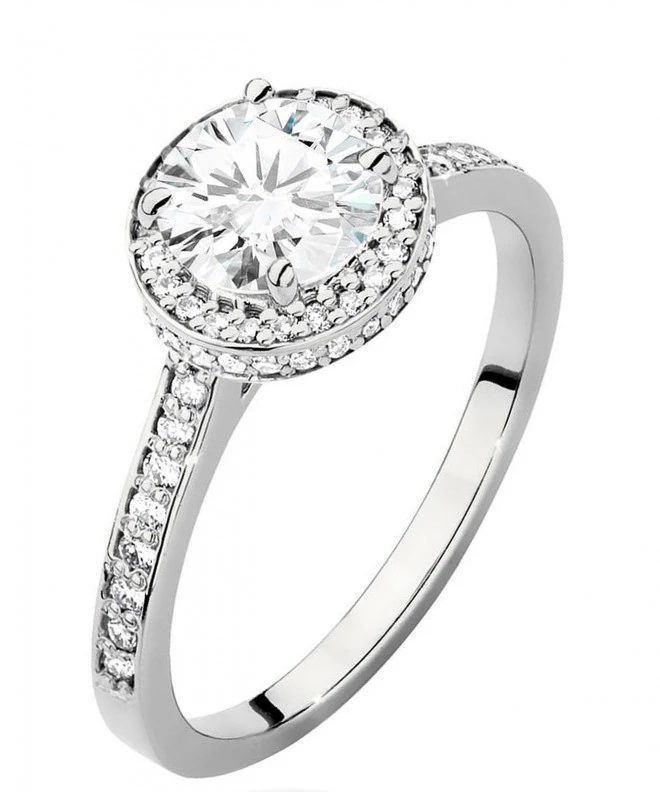 Prsteň Bonore - Biele Zlato 585 - Diamant 1 ct 118290