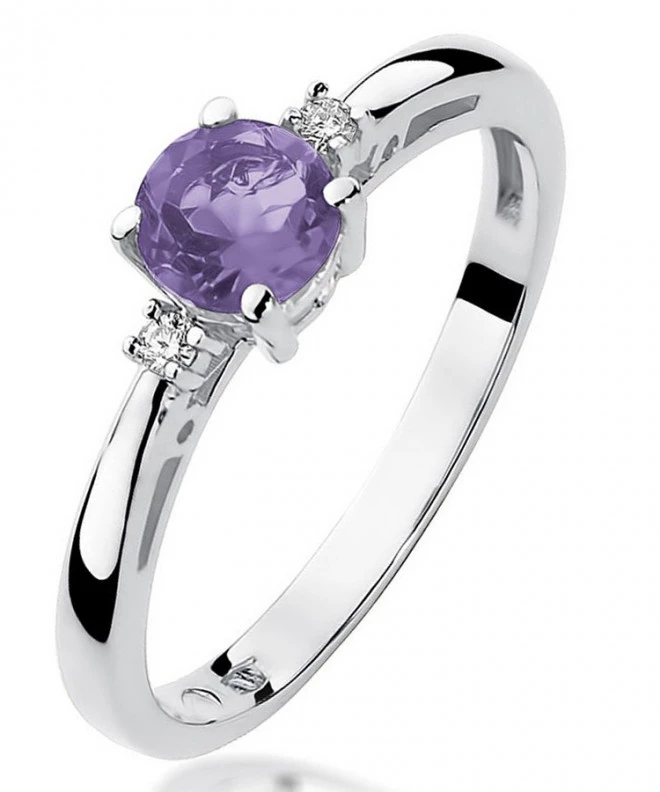 Prsteň Bonore - Biele Zlato 585 - Ametyst 0,5 ct 105798