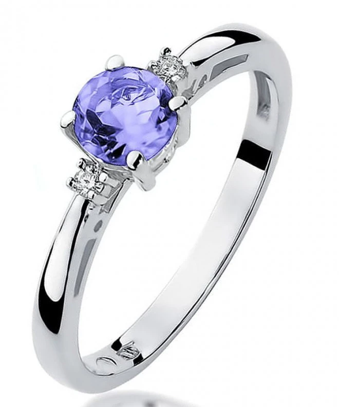 Prsteň Bonore - Biele Zlato 585 - Tanzanit 0,5 ct 125462