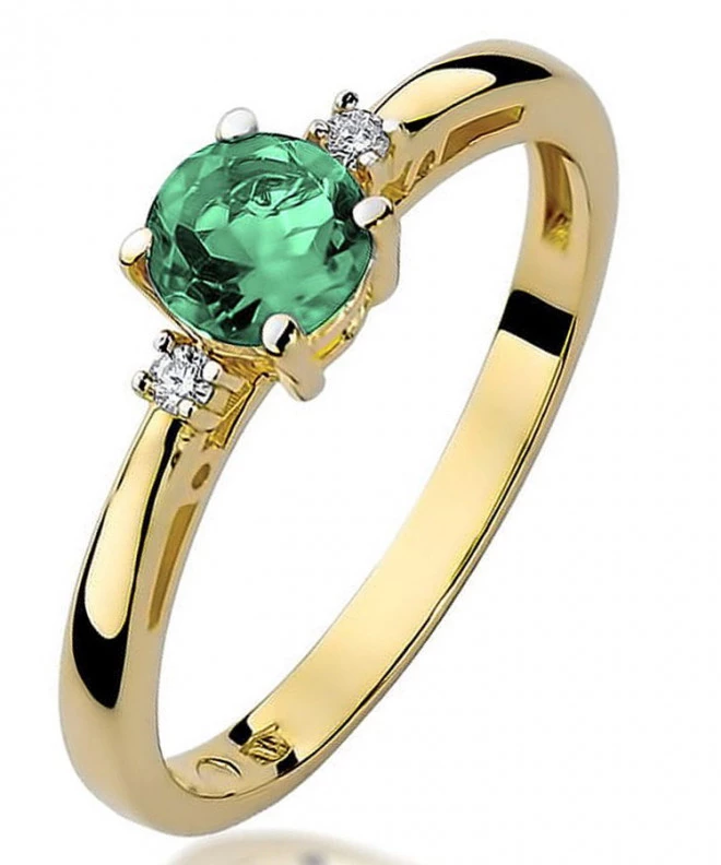 Prsteň Bonore - Zlato 585 - Smaragd 0,5 ct 98513