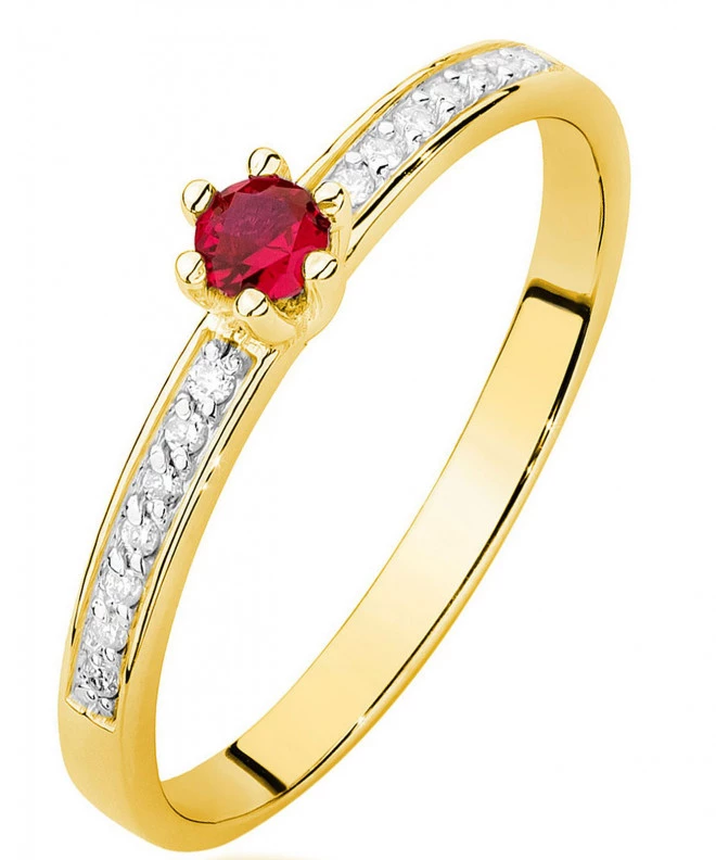 Prsteň Bonore - Zlato 585 - Rubín 0,15 ct 94419