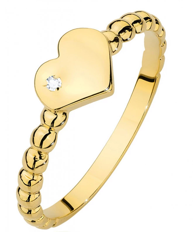 Prsteň Bonore - Zlato 585 - Diamant 0,01 ct 81031