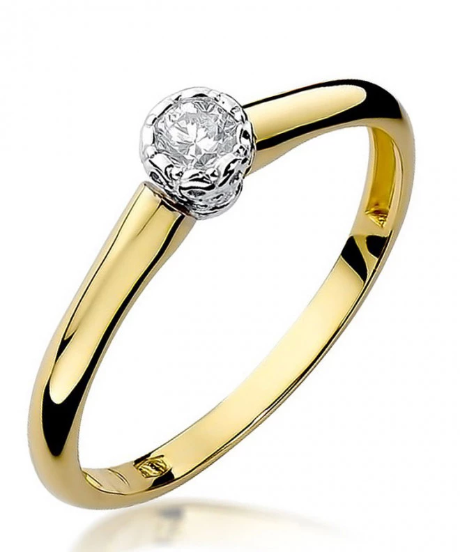 Prsteň Bonore - Zlato 585 - Diamant 0,13 ct 85145
