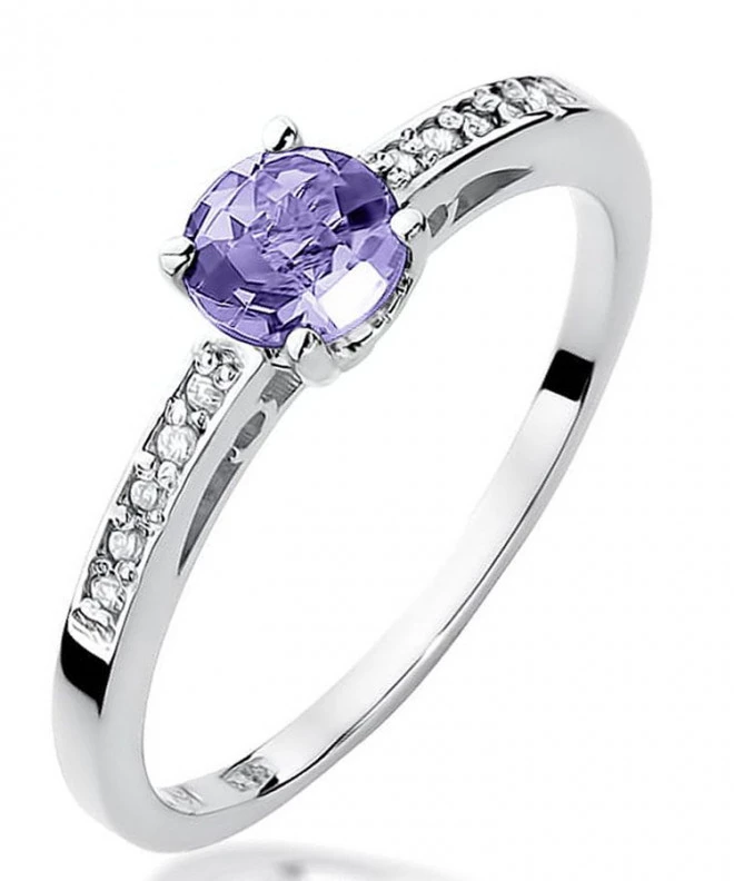 Prsteň Bonore - Biele Zlato 585 - Tanzanit 0,5 ct 125469