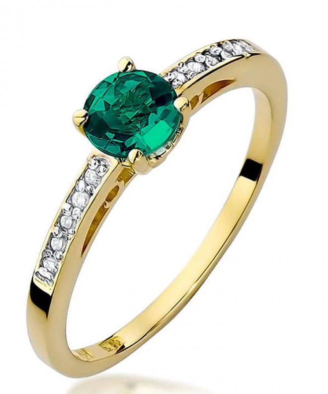 Prsteň Bonore - Zlato 585 - Smaragd 0,5 ct 98517