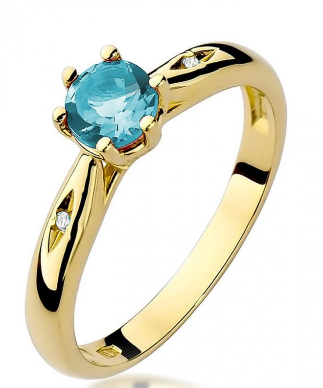 Prsteň Bonore - Zlato 585 - Topaz 0,5 ct 101671