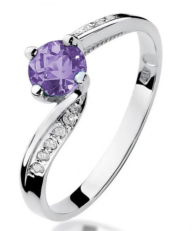 Prsteň Bonore - Biele Zlato 585 - Tanzanit 0,5 ct 125477