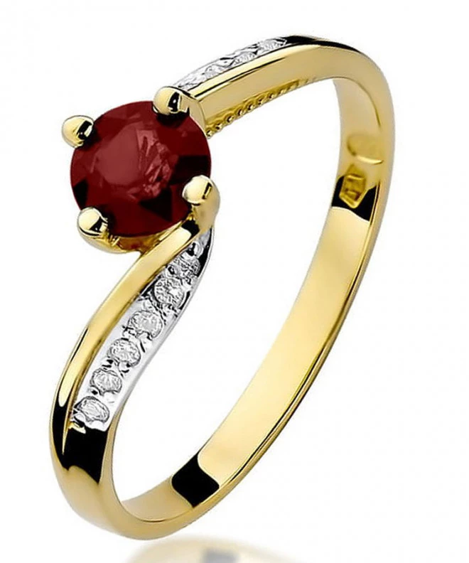 Prsteň Bonore - Zlato 585 - Rubín 0,6 ct 95432