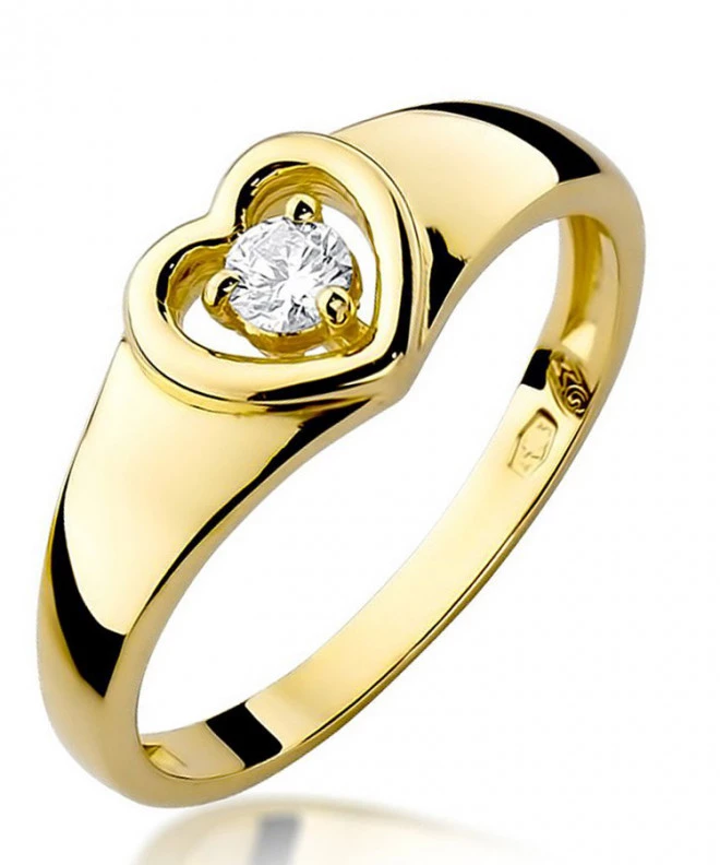 Prsteň Bonore - Zlato 585 - Diamant 0,1 ct 82066
