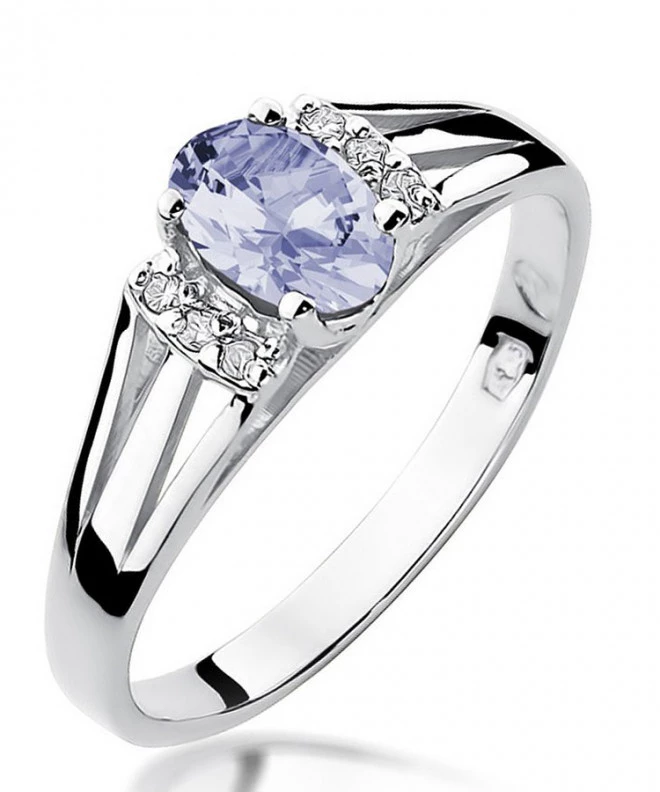 Prsteň Bonore - Biele Zlato 585 - Tanzanit 0,4 ct 125460